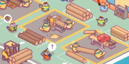 Скриншот Lumbercat: Idle Tycoon #2