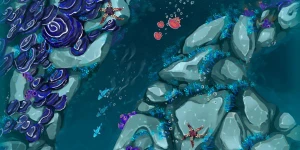 Помогите медузам добраться до дна океана в Jelly Reef