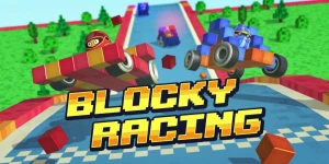 Вдавите педаль газа до упора и придите на финиш первым в Blocky Racing