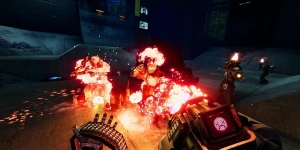 Turbo Overkill — киберпанковая игра с зубодробительным экшеном, паркуром и бензопилой в ноге