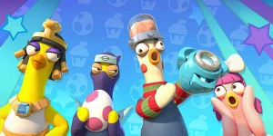 Обстреливаем куриц в Screaming Chicken, это игра наподобие Human: Fall Flat