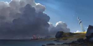 В стратегии Northgard рыцари вырезают викингов