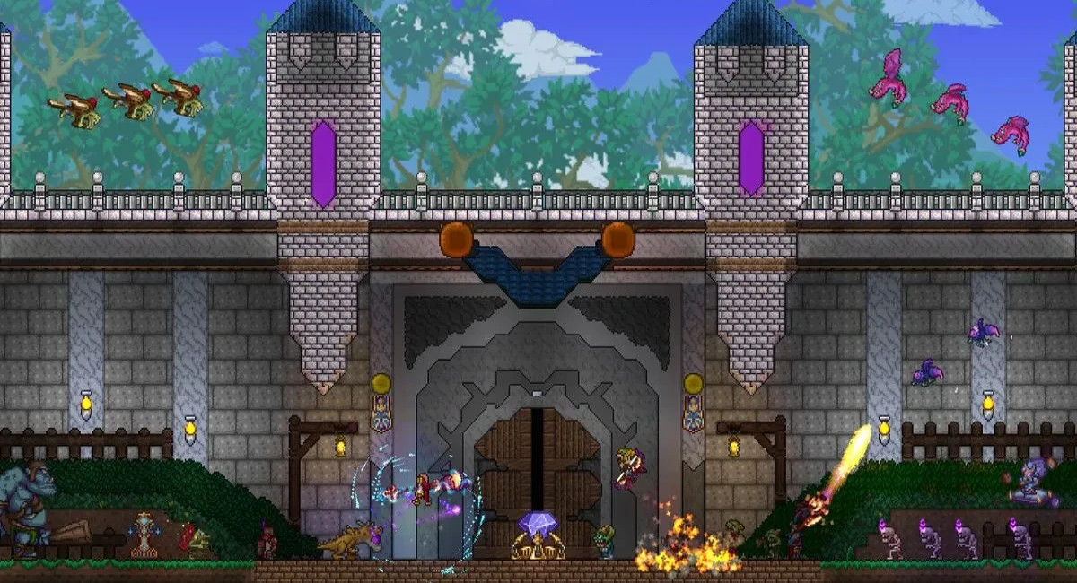 В мобильной версии Terraria проходит коллаб с Palworld и Dead Cells